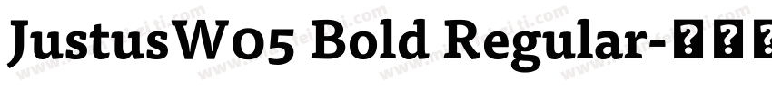 JustusW05 Bold Regular字体转换